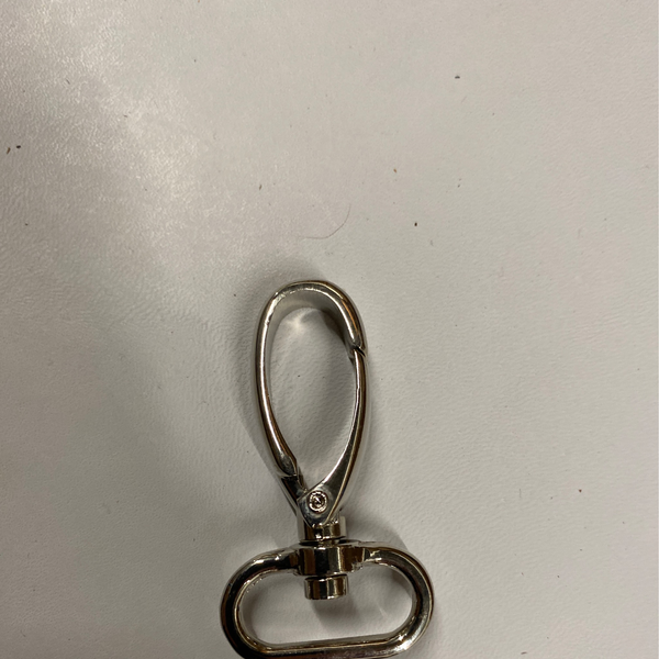 Musketon hook Nickel 25 mm