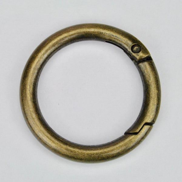 Spring ring clasp Old Gold 35 mm