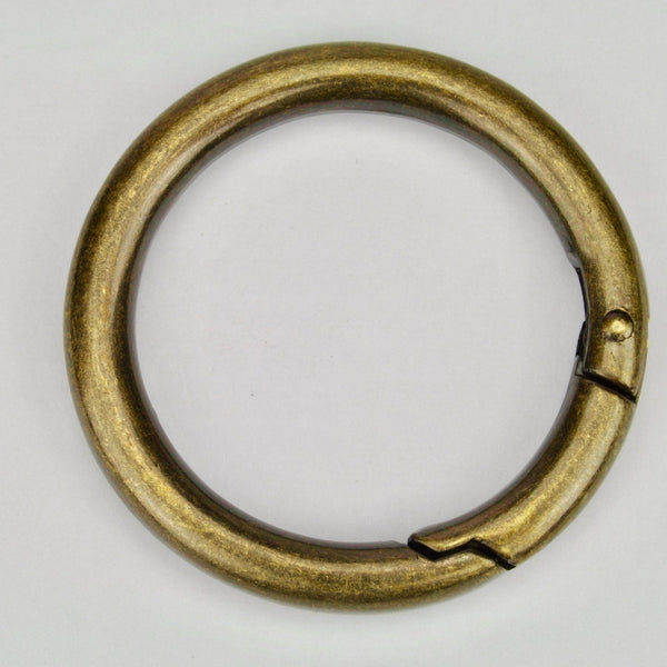Spring ring clasp Old Gold 40 mm