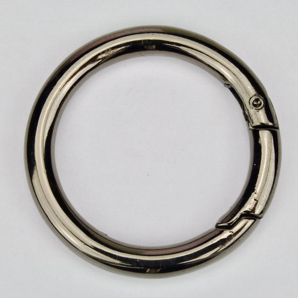 Spring ring clasp Gun Metal 40 mm