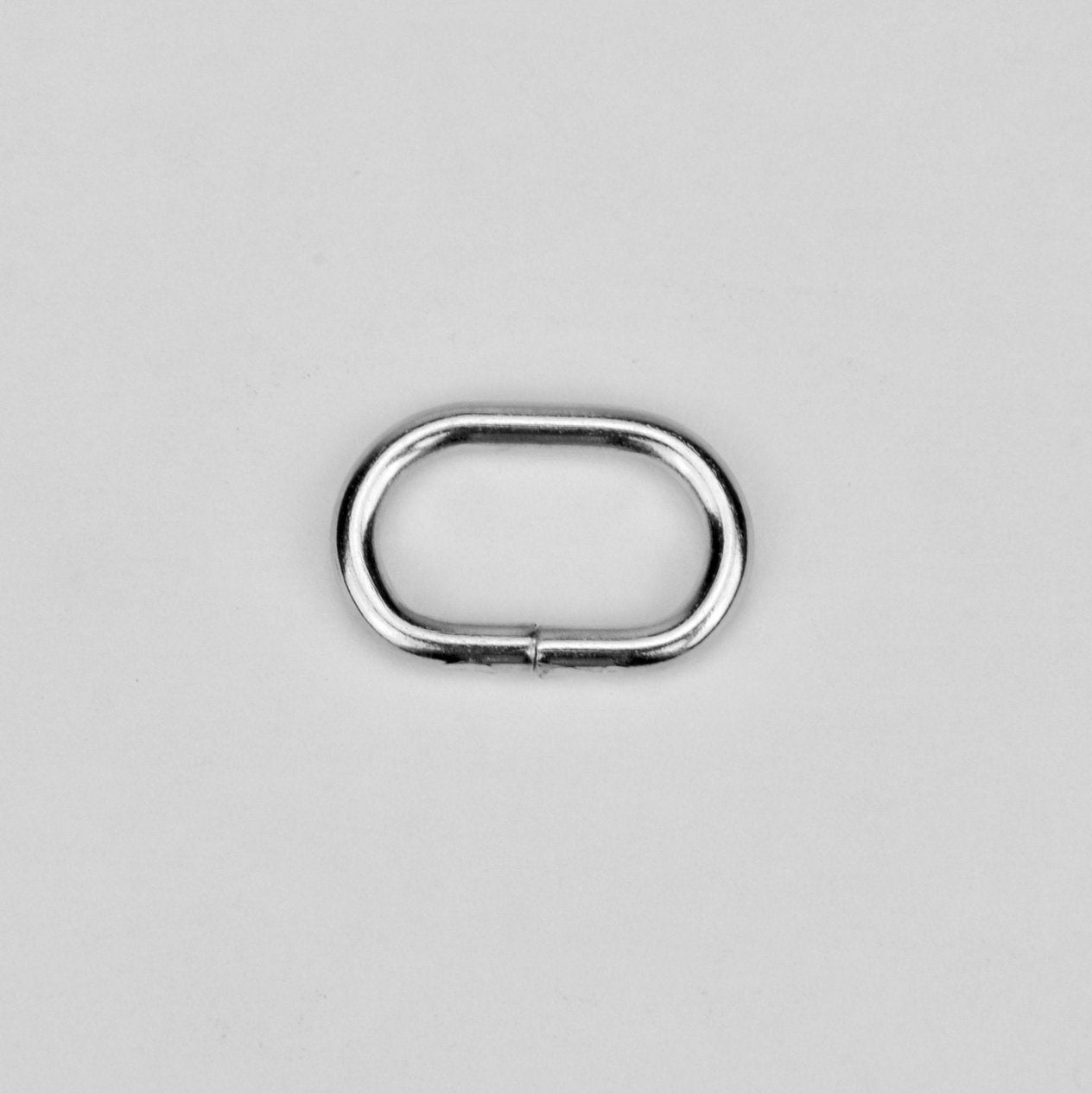 Oval Ring Nickel 15 mm