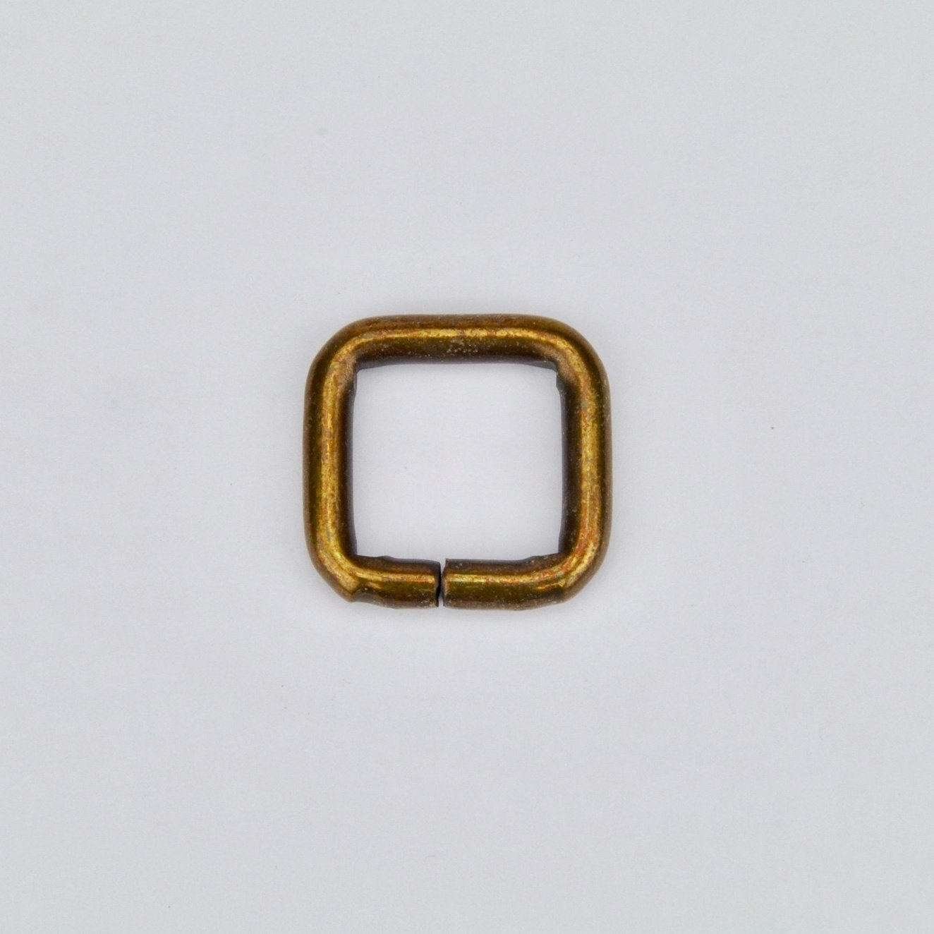 Square Ring Old Gold 15mm
