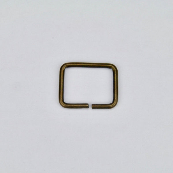 Rectangular Ring Old Gold 20 mm