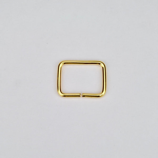 Rectangular Ring Gold 20 mm