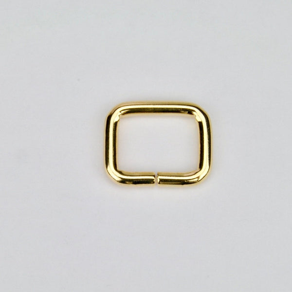 Rectangular Ring Gold 20 mm