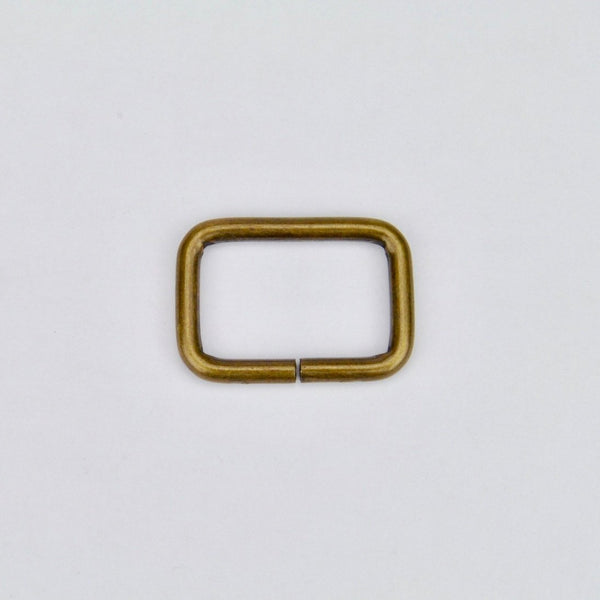 Rectangular Ring Old Gold 25 mm