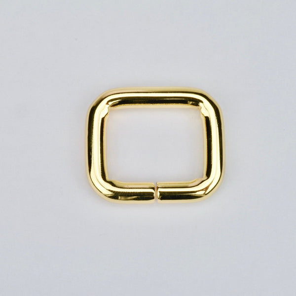 Rectangular Ring Gold 25 mm