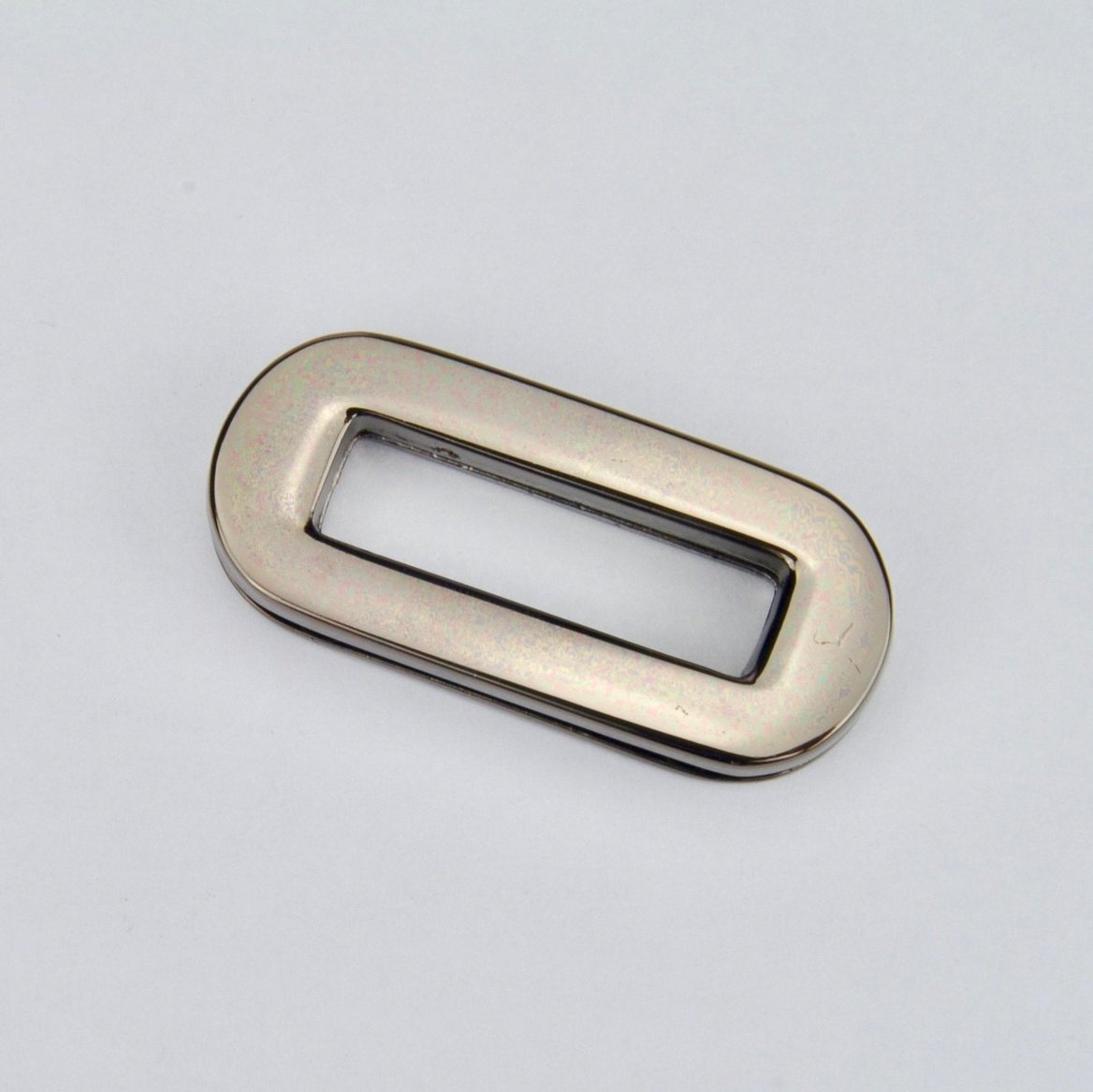Rectangular Oval Ring Gun Metal 25 mm