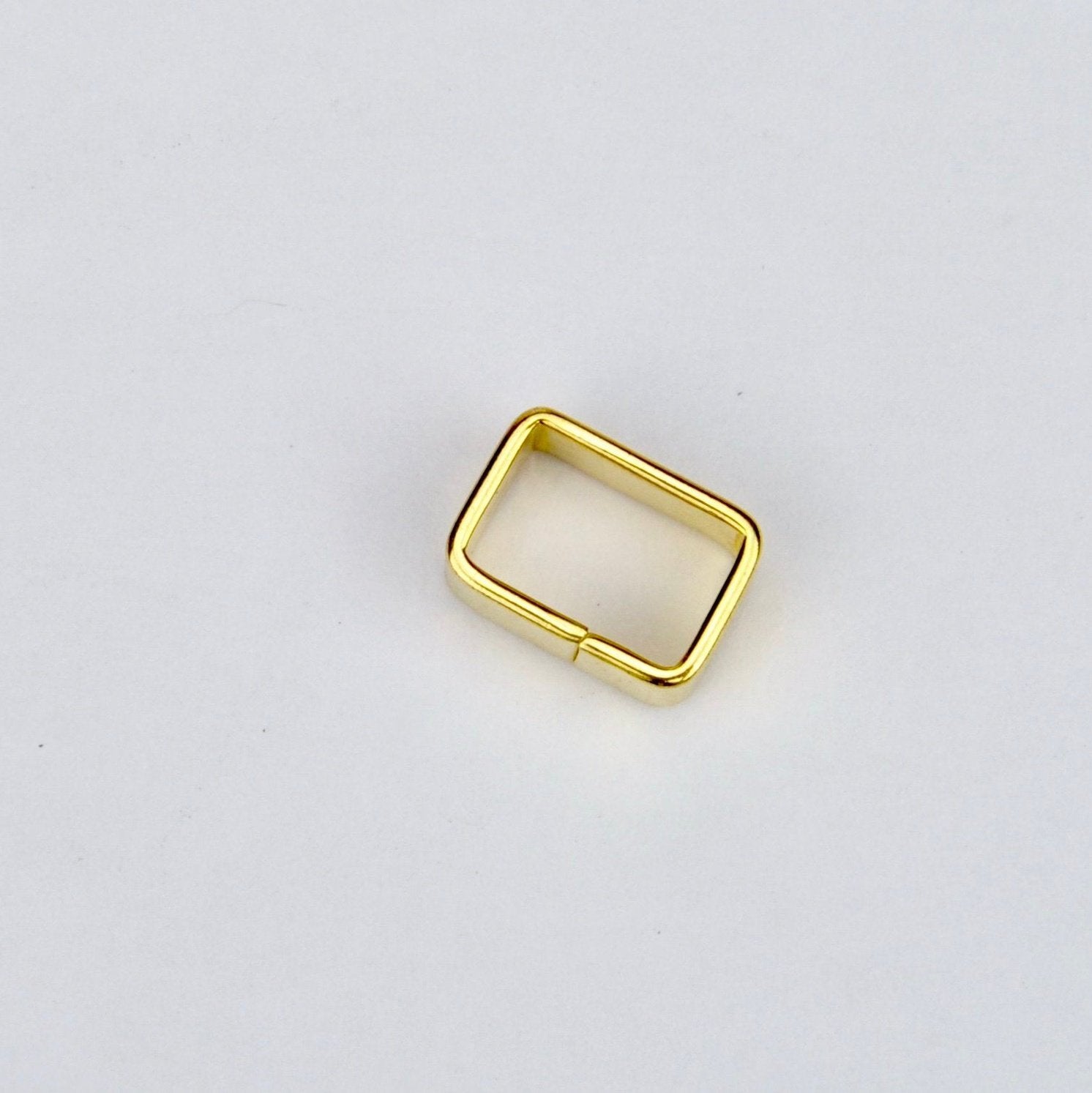 Rectangular metal buckle Gold 10 mm