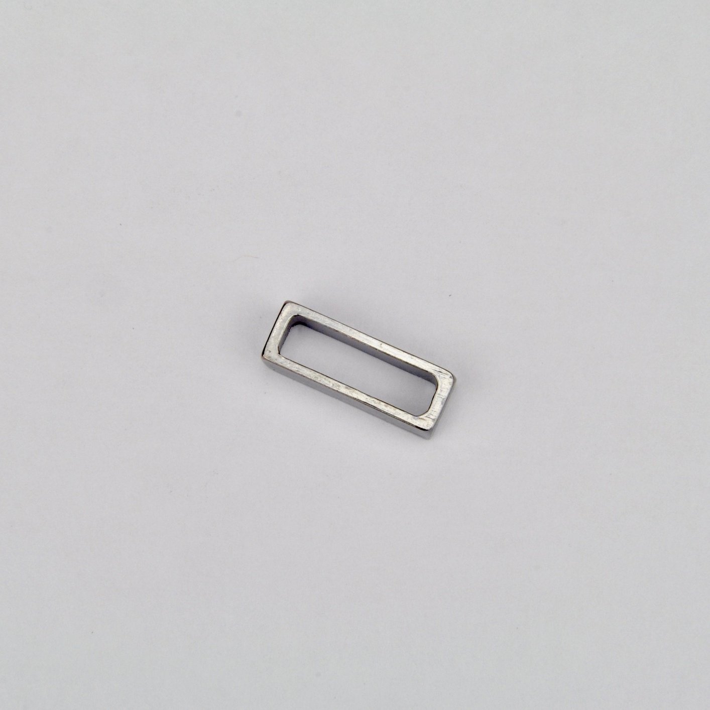 Rectangular metal buckle Gun Metal 15 mm