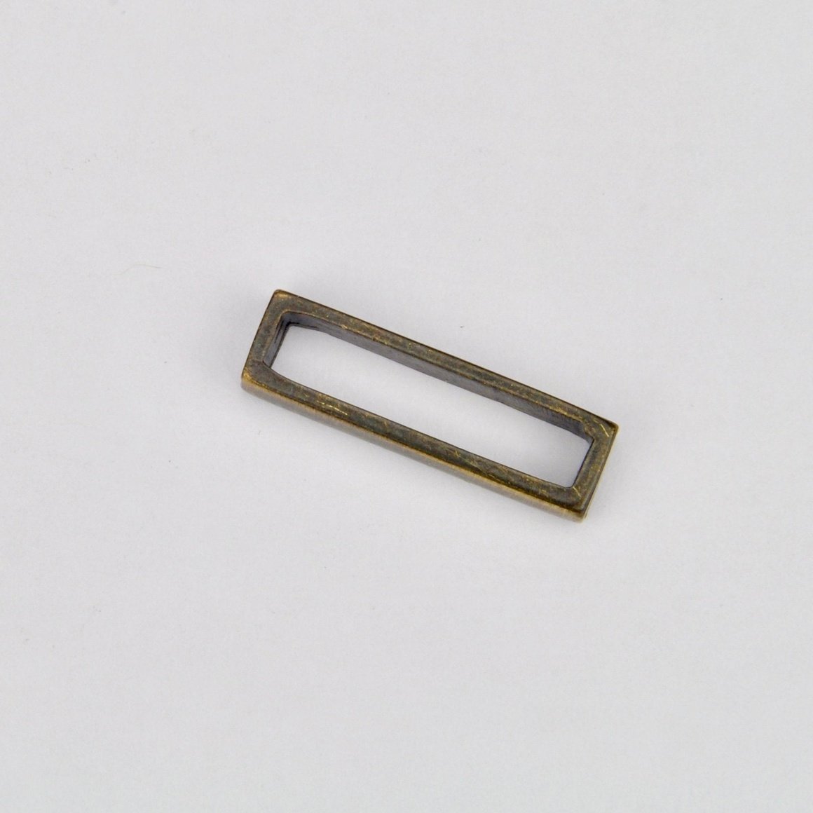 Rectangular metal buckle Old Gold 20 mm