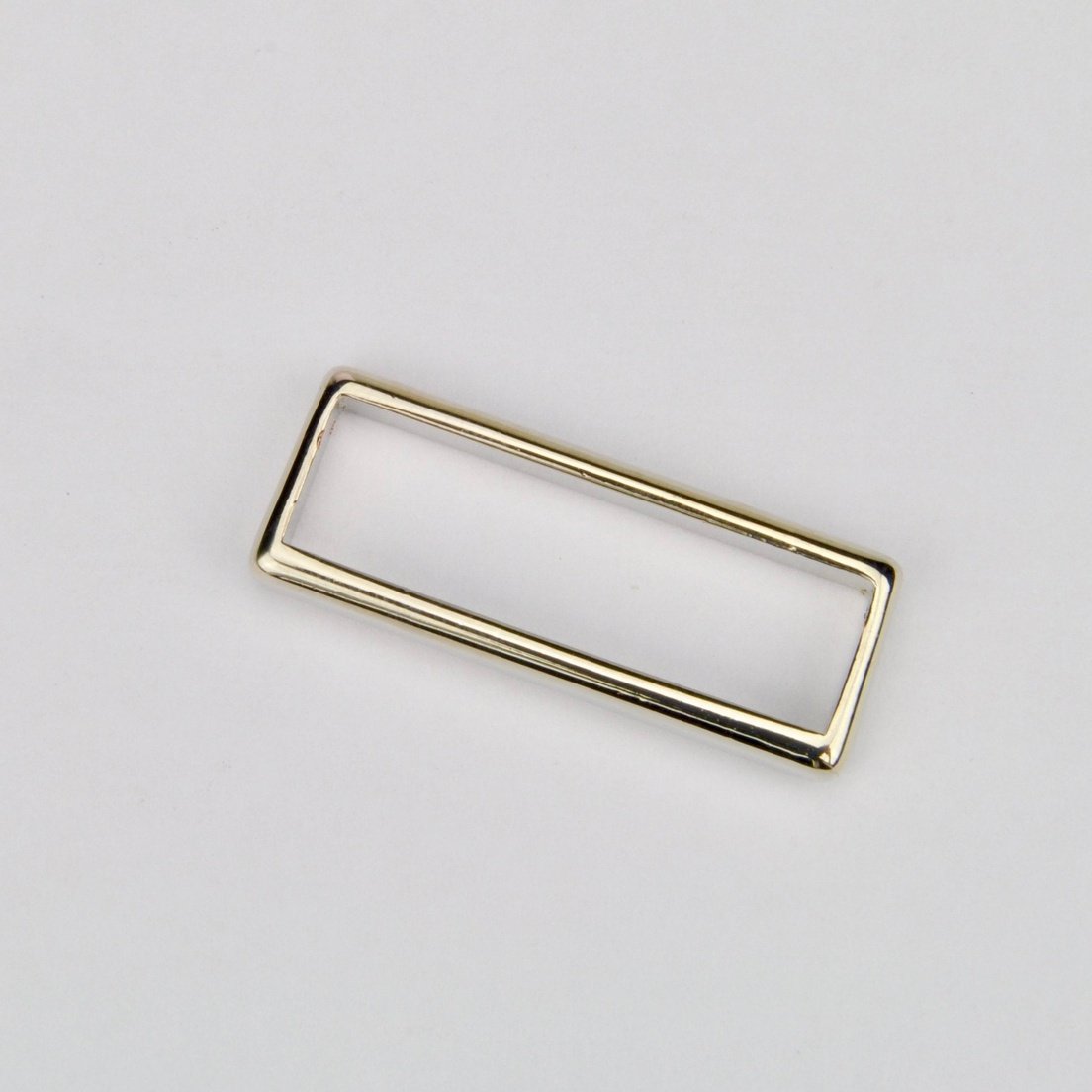 Rectangular metal buckle Nickel 30 mm