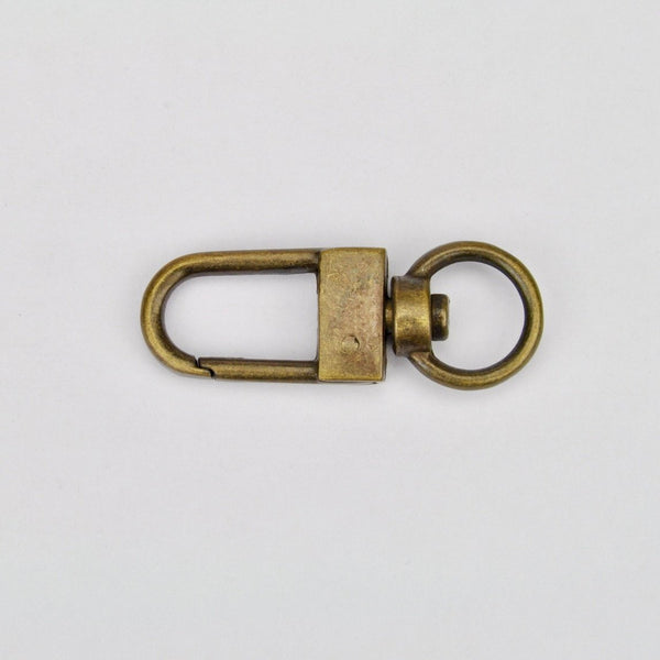 Musketon hook Old Gold 10 mm