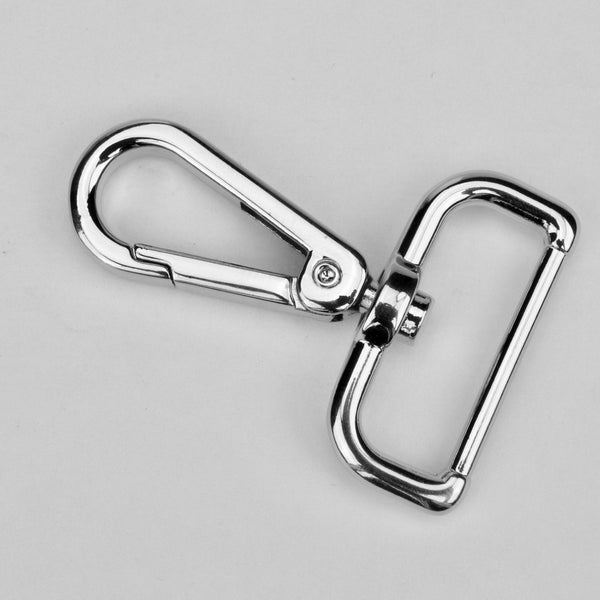 Musketon hook Nickel 25 mm