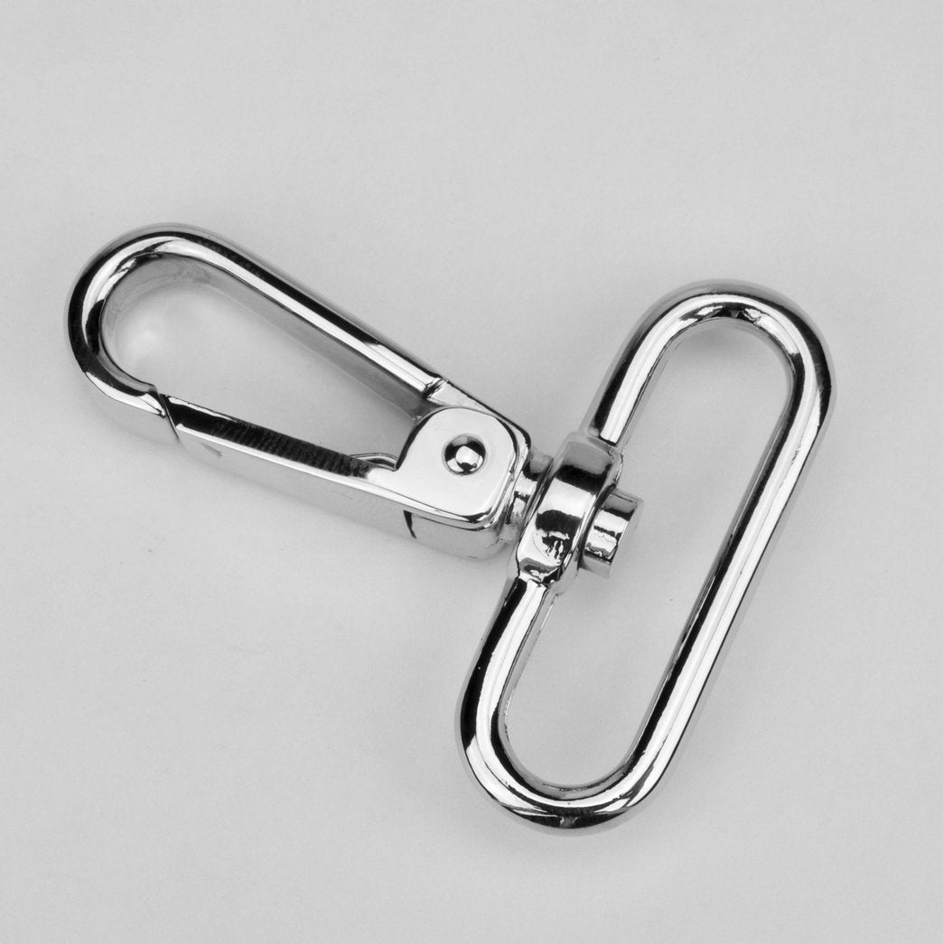 Musketon hook Nickel 40 mm