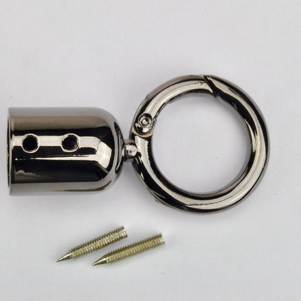 Spring ring clasp Gun Metal 15 mm