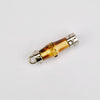 Bamboo Zipper Puller with Gold or Silver Detail - Slider Attachment