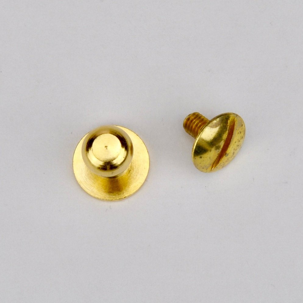 Rifle button Gold 6 mm