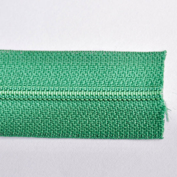 Zipper Nylon Plastic Green 4 mm